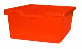 oranžová  - Skrinka policová s 2 plastovými zásuvkami na kolieskach