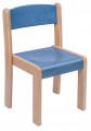 Stohovatelná židle TIM - morený sodák a opěrák | výška 20 cm, výška 22 cm, výška 26 cm, výška 30 cm, výška 34 cm, výška 38 cm, výška 42 cm, výška 46 cm