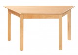 Trapézový stôl 140 x 70 cm, voliteľná farba dekoru dosky, | výška 40 cm, výška 46 cm, výška 52cm, výška 58cm, výška 64 cm, výška 70cm, výška 76 cm