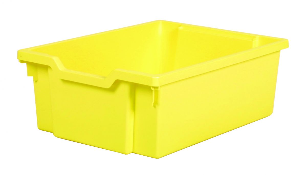 Plastová zásuvka DOUBLE - pastelovo žltá Gratnells
