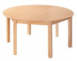 Kulatý stôl průměr 120 cm, voliteľná farba dekoru dosky | výška 40 cm, výška 46 cm, výška 52 cm, výška 58 cm, výška 64 cm, výška 70 cm, výška 76 cm