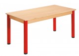 Stôl 120 x 60 cm / kovové nohy s rektifikačnou patkou | výška 36 cm, výška 40 cm, výška 46 cm, výška 52 cm, výška 58 cm, výška 64 cm, výška 70 cm, výška 76 cm