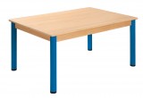 Stôl 120 x 80 cm / kovové nohy s rektifikačnou patkou | výška 36 cm, výška 40 cm, výška 46 cm, výška 52 cm, výška 58 cm, výška 64 cm, výška 70 cm, výška 76 cm