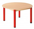Stôl kulatý průměr 100 cm / kovové nohy s rektifikačnou patkou | výška 36 cm, výška 40 cm, výška 46 cm, výška 52 cm, výška 58 cm, výška 64 cm, výška 70 cm, výška 76 cm