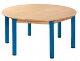 Stôl kulatý průměr 120 cm / kovové nohy s rektifikačnou patkou | výška 36 cm, výška 40 cm, výška 46 cm, výška 52 cm, výška 58 cm, výška 64 cm, výška 70 cm, výška 76 cm