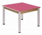Stôl 80 x 80 cm / výškově stavitelné nohy 40 - 58 cm