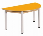 Stôl půlkulatý 120 x 60 cm / výška 52 - 70 cm
