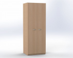 Šatníková skriňa s dverami, 1 fixná polica, hl. 60 cm